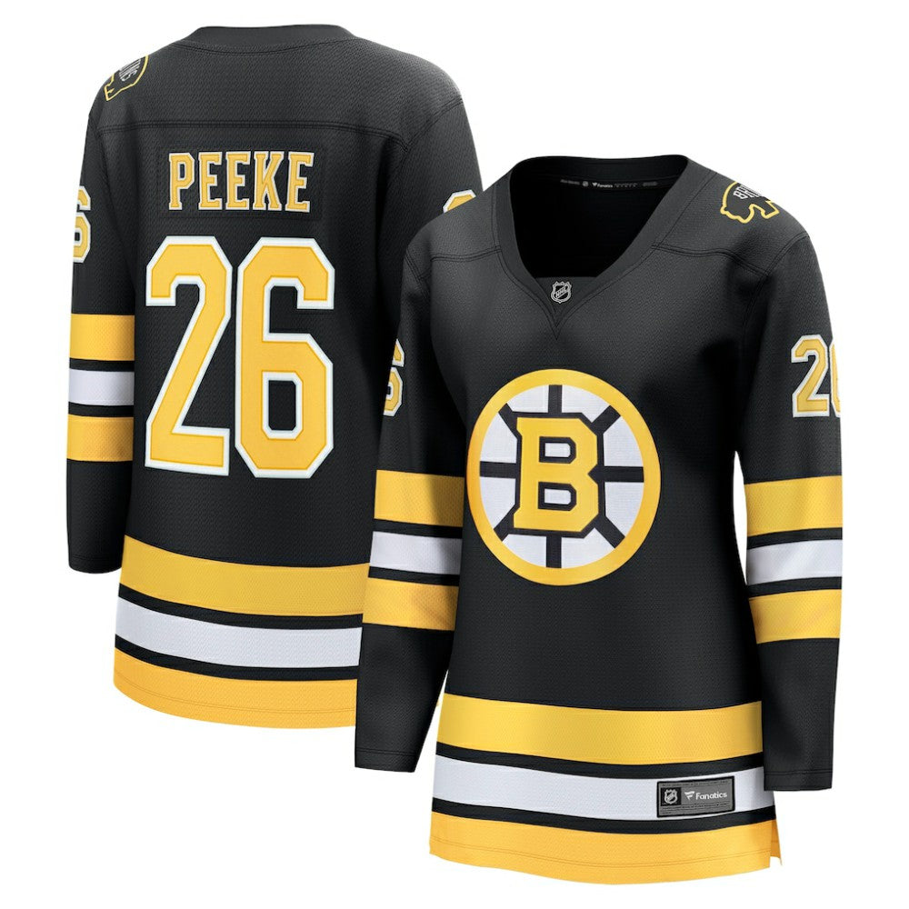 NHL Black Andrew Peeke Boston Bruins Fanatics Women's Home Breakaway Player Jersey