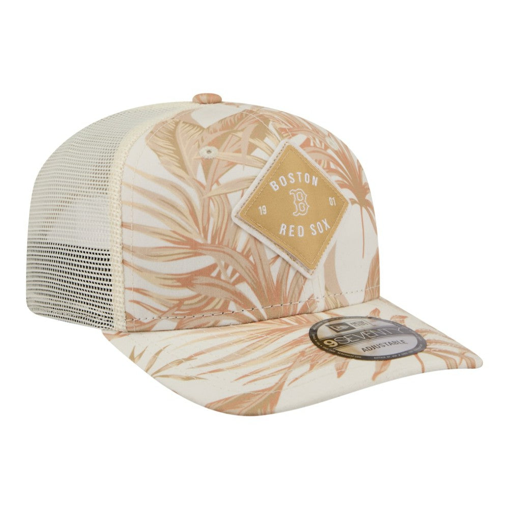 MLB Boston Red Sox New Era Tonal Palm 9SEVENTY Adjustable Trucker Hat