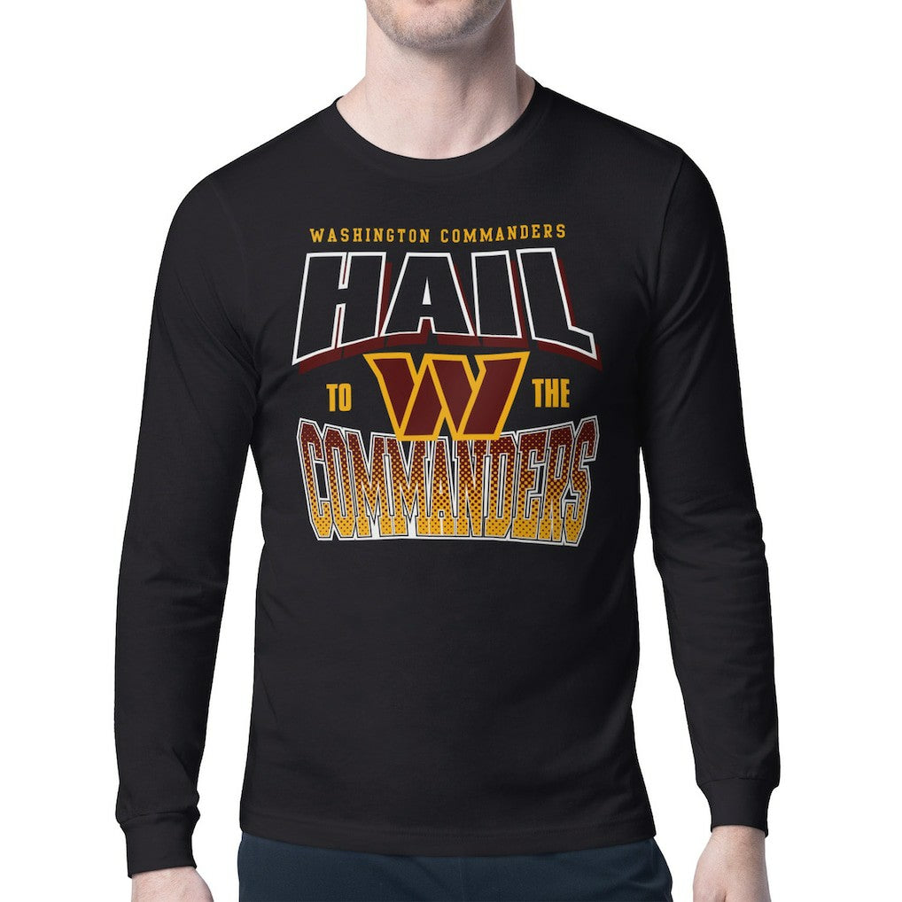 Starter Comic Style Slogan Long Sleeve T-Shirt - Washington Commanders