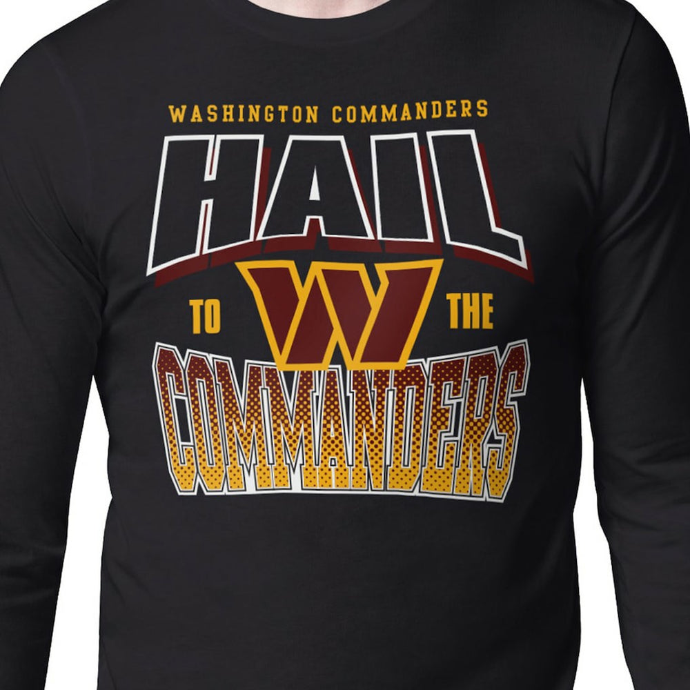 Starter Comic Style Slogan Long Sleeve T-Shirt - Washington Commanders