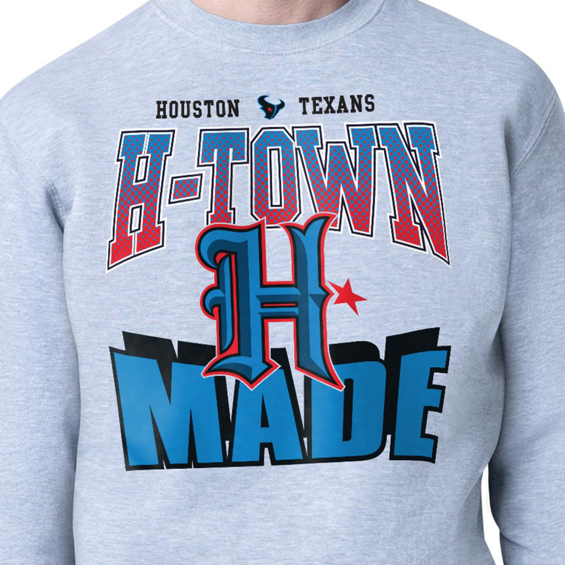 Starter Comic Style Sweatshirt - Houston Texans