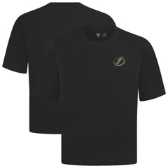 NHL Black Tampa Bay Lightning Levelwear Copper Oversized Luxe Signature Knit T-Shirt