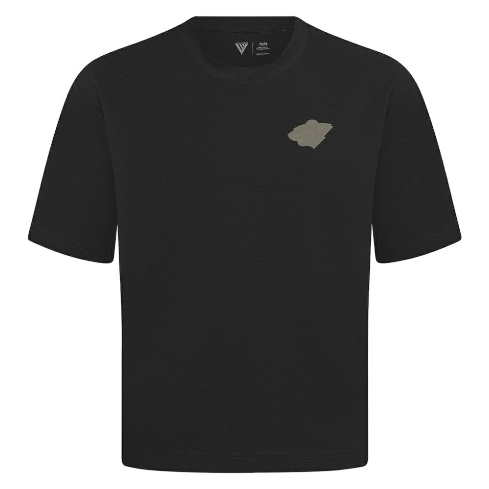 NHL Black Minnesota Wild Levelwear Copper Oversized Luxe Signature Knit T-Shirt