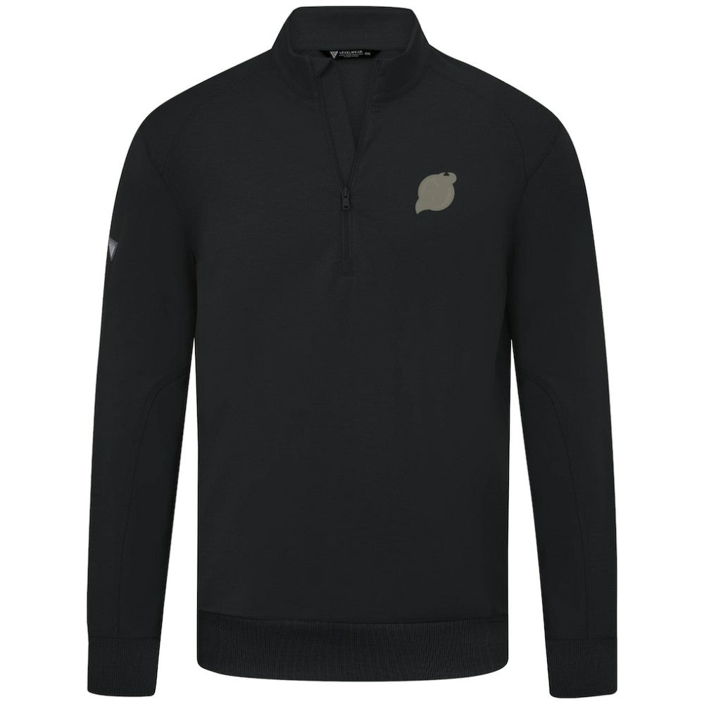 NHL Black New Jersey Devils Levelwear Copper Upright Quarter-Zip Pullover
