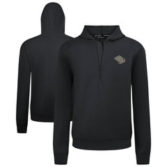NHL Black Utah Mammoth Levelwear Technic Quarter-Zip Pullover Hoodie