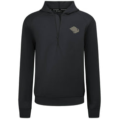 NHL Black Utah Mammoth Levelwear Technic Quarter-Zip Pullover Hoodie