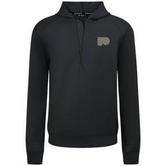 NHL Black Philadelphia Flyers Levelwear Technic Quarter-Zip Pullover Hoodie