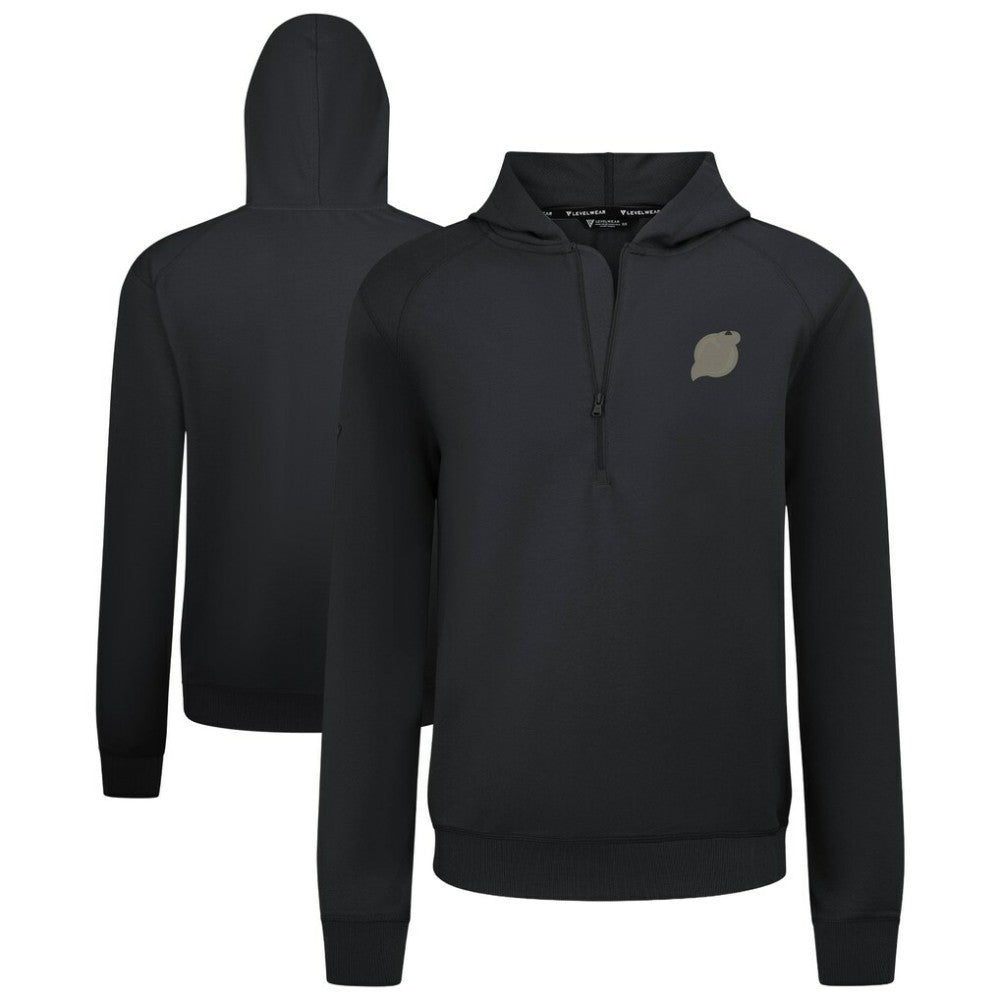 NHL Black New Jersey Devils Levelwear Technic Quarter-Zip Pullover Hoodie