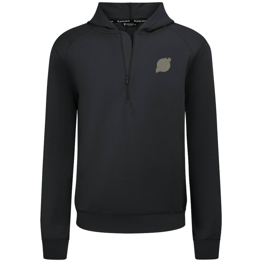 NHL Black New Jersey Devils Levelwear Technic Quarter-Zip Pullover Hoodie