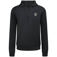 NHL Black Toronto Maple Leafs Levelwear Technic Quarter-Zip Pullover Hoodie