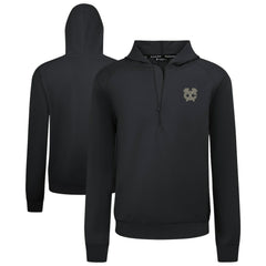 NHL Black Chicago Blackhawks Levelwear Technic Quarter-Zip Pullover Hoodie