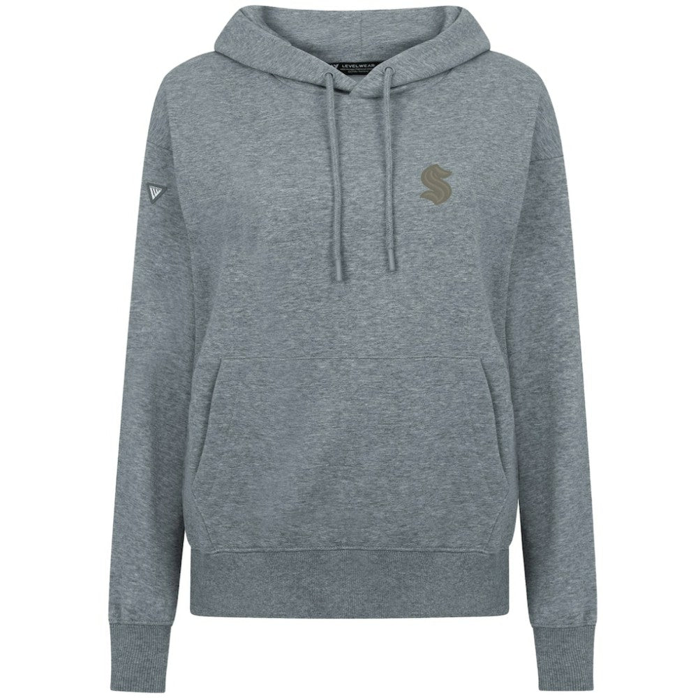 NHL Gray Seattle Kraken Levelwear Women's Adorn Copper Hoodie