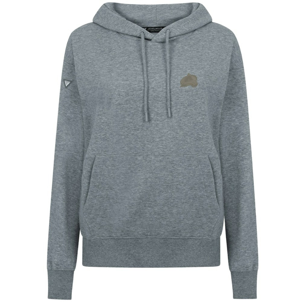 NHL Gray Colorado Avalanche Levelwear Women's Adorn Copper Hoodie