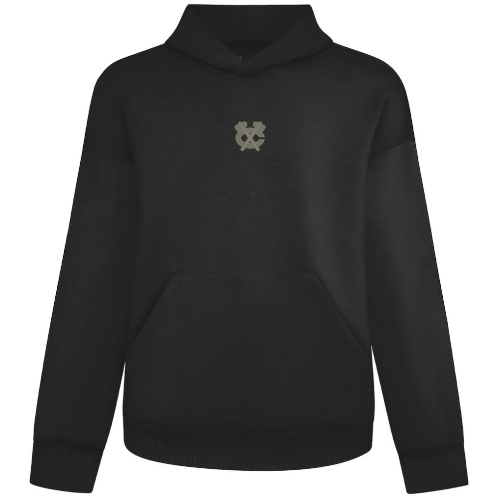 NHL Black Chicago Blackhawks Levelwear Luxe Signature Copper Hoodie