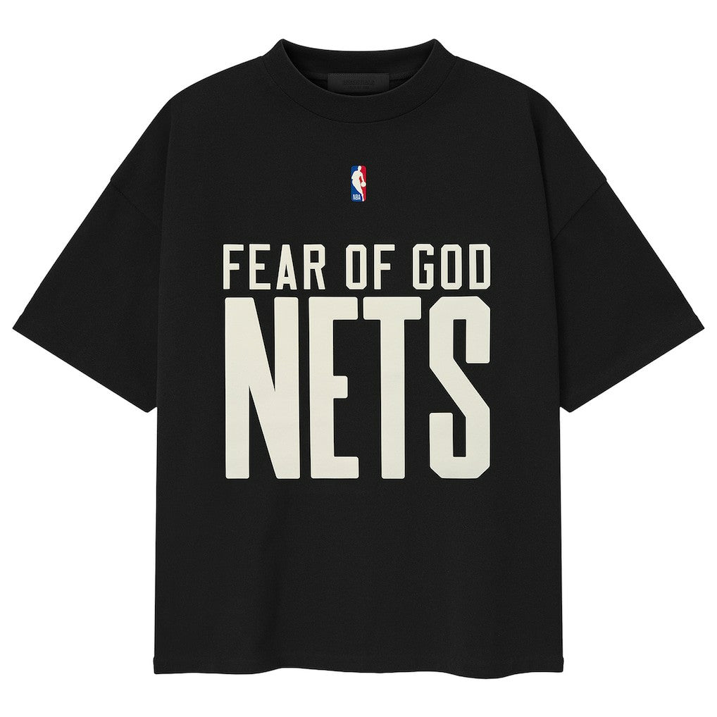NBA Brooklyn Nets Fear of God x NBA Classic Fit T-Shirt