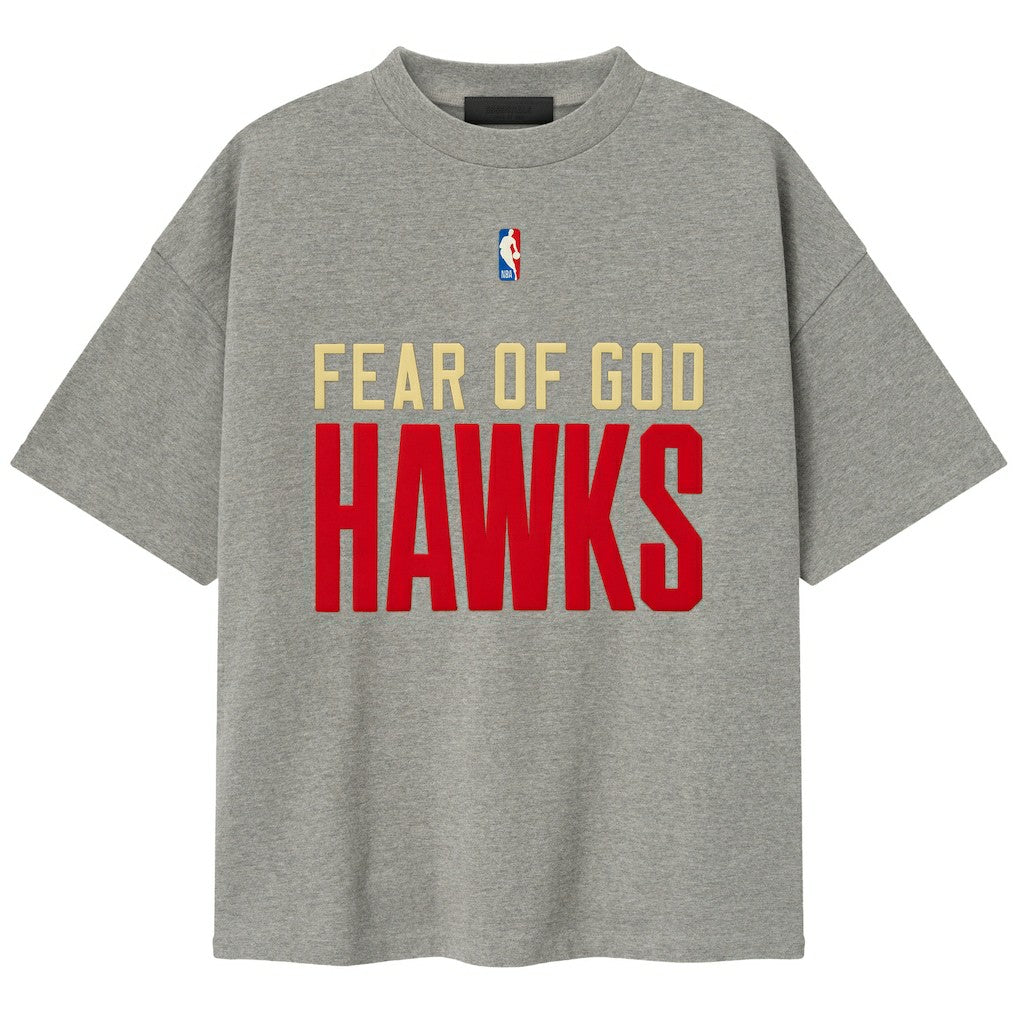 NBA Atlanta Hawks Fear of God x NBA Unisex 90s T-Shirt