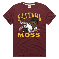 Santana Moss  Homage Unisex Retired Player Classic Caricature T-Shirt - Washington Commanders