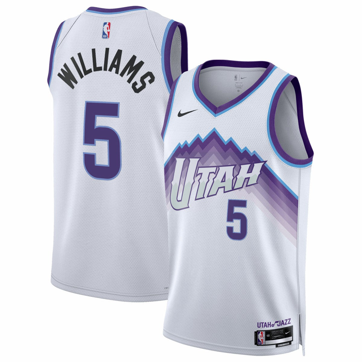 NBA Cody Williams Utah Jazz Unisex Swingman Jersey
