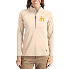 MLB Seattle Mariners Cutter & Buck Women's Cooperstown Collection Adapt Eco Knit Stretch Half-Zip Pullover