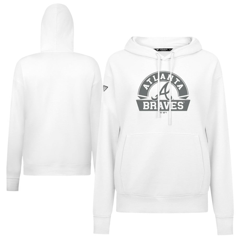 MLB Atlanta Braves Levelwear Women's Adorn Banner Arch Hoodie