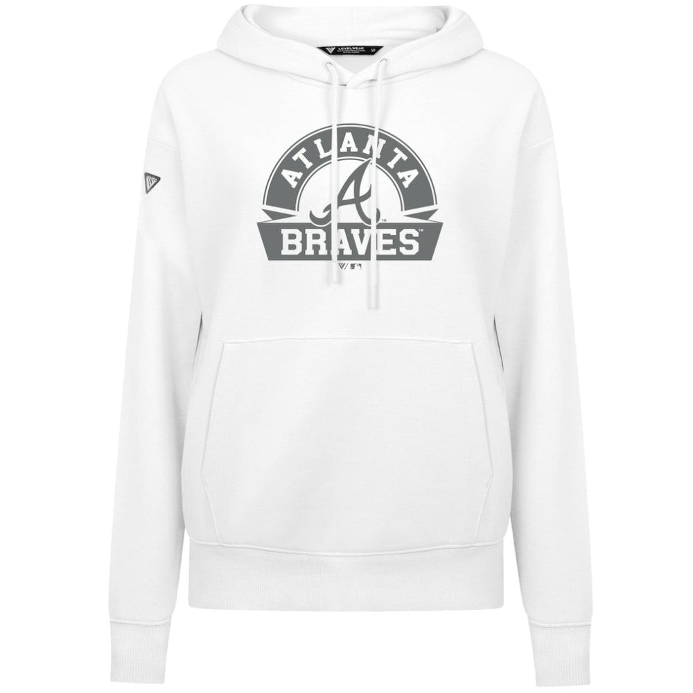 MLB Atlanta Braves Levelwear Women's Adorn Banner Arch Hoodie