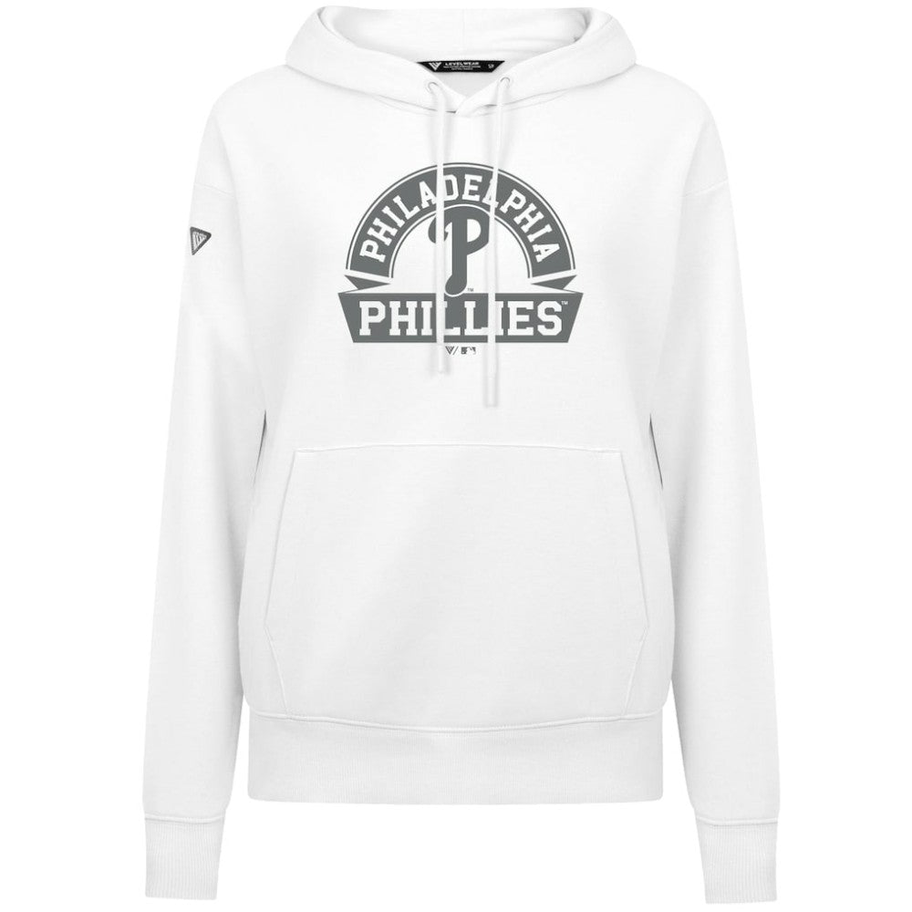 MLB Philadelphia Phillies Levelwear Women's Adorn Banner Arch Hoodie
