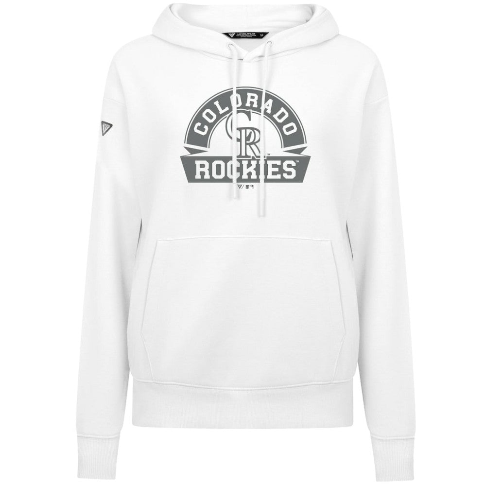 MLB Colorado Rockies Levelwear Women's Adorn Banner Arch Hoodie