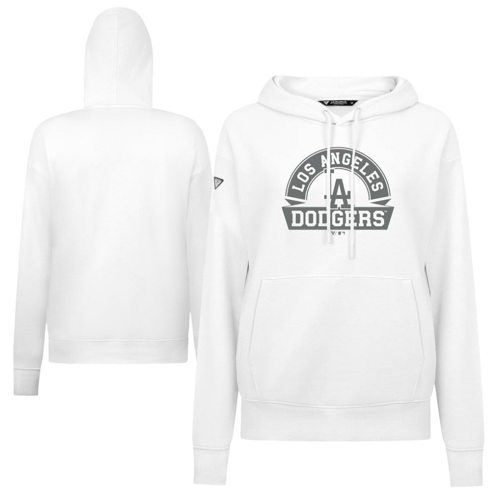MLB Los Angeles Dodgers Levelwear Women's Adorn Banner Arch Hoodie