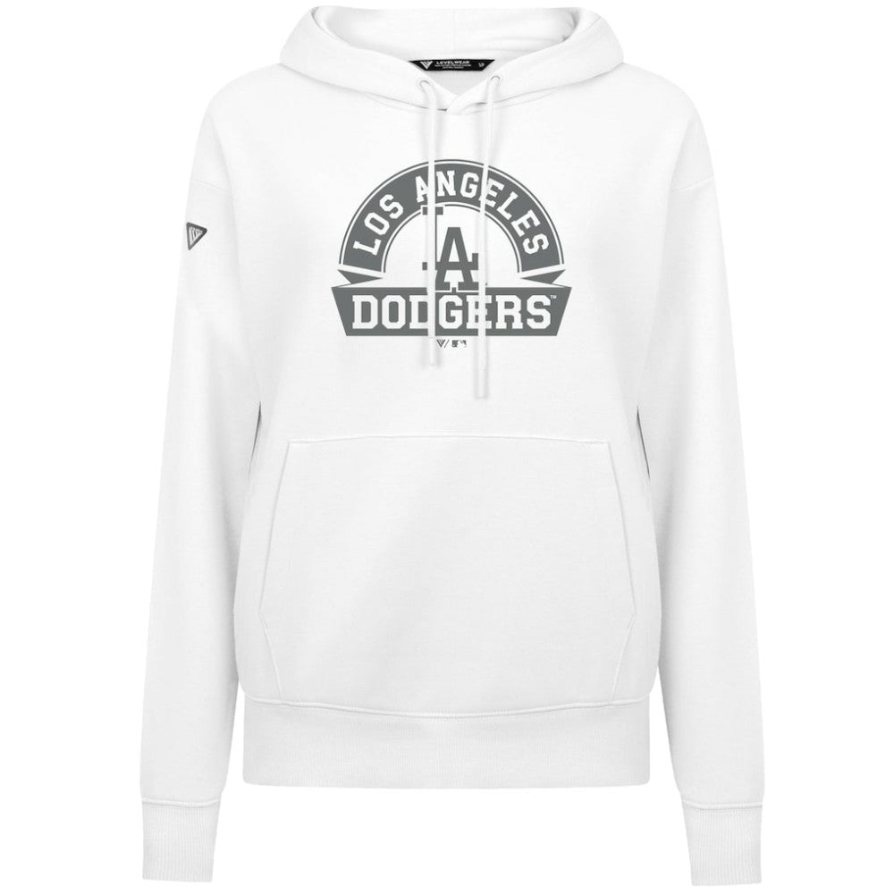 MLB Los Angeles Dodgers Levelwear Women's Adorn Banner Arch Hoodie