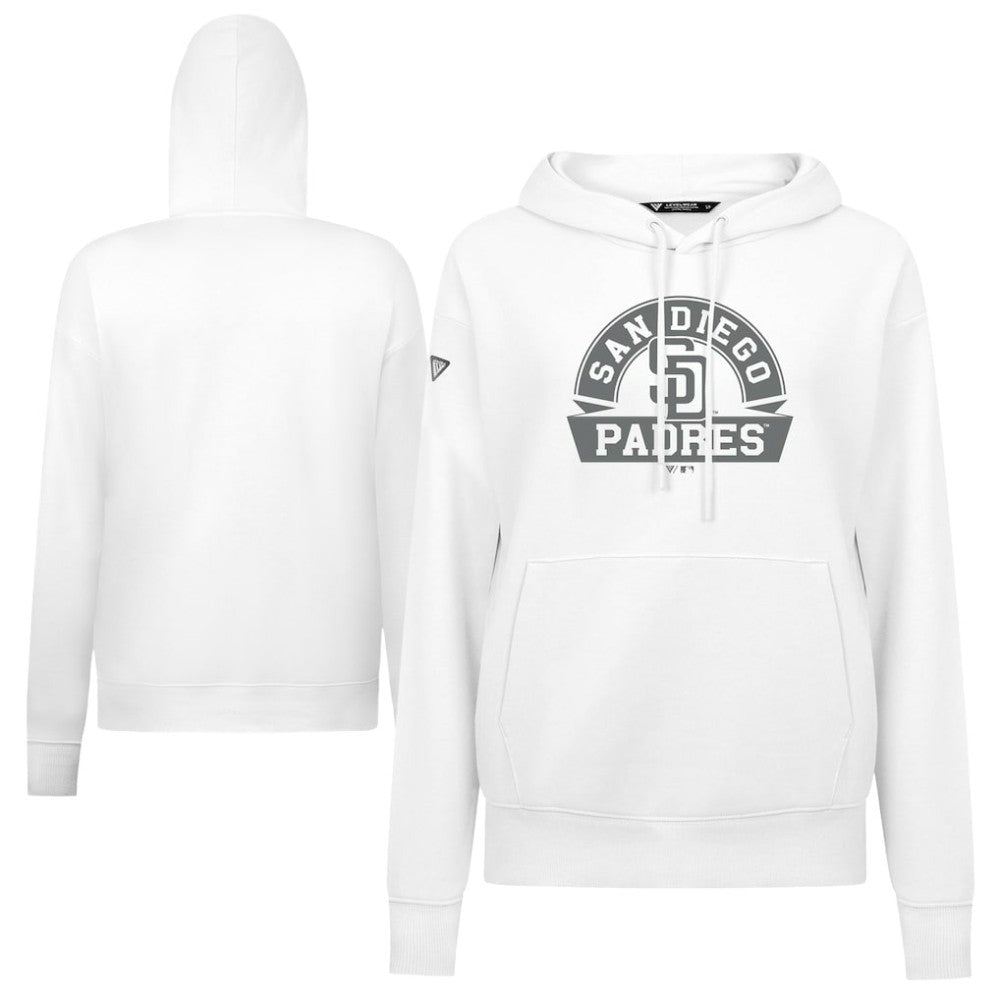 MLB San Diego Padres Levelwear Women's Adorn Banner Arch Hoodie