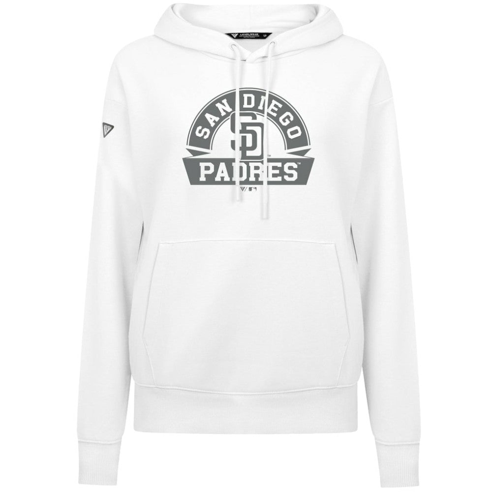 MLB San Diego Padres Levelwear Women's Adorn Banner Arch Hoodie