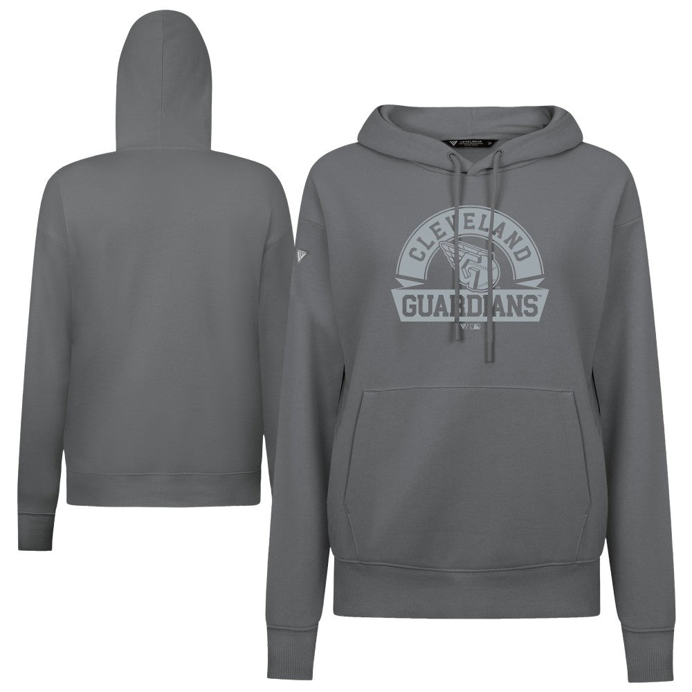 MLB Cleveland Guardians Levelwear Women's Adorn Banner Arch Hoodie