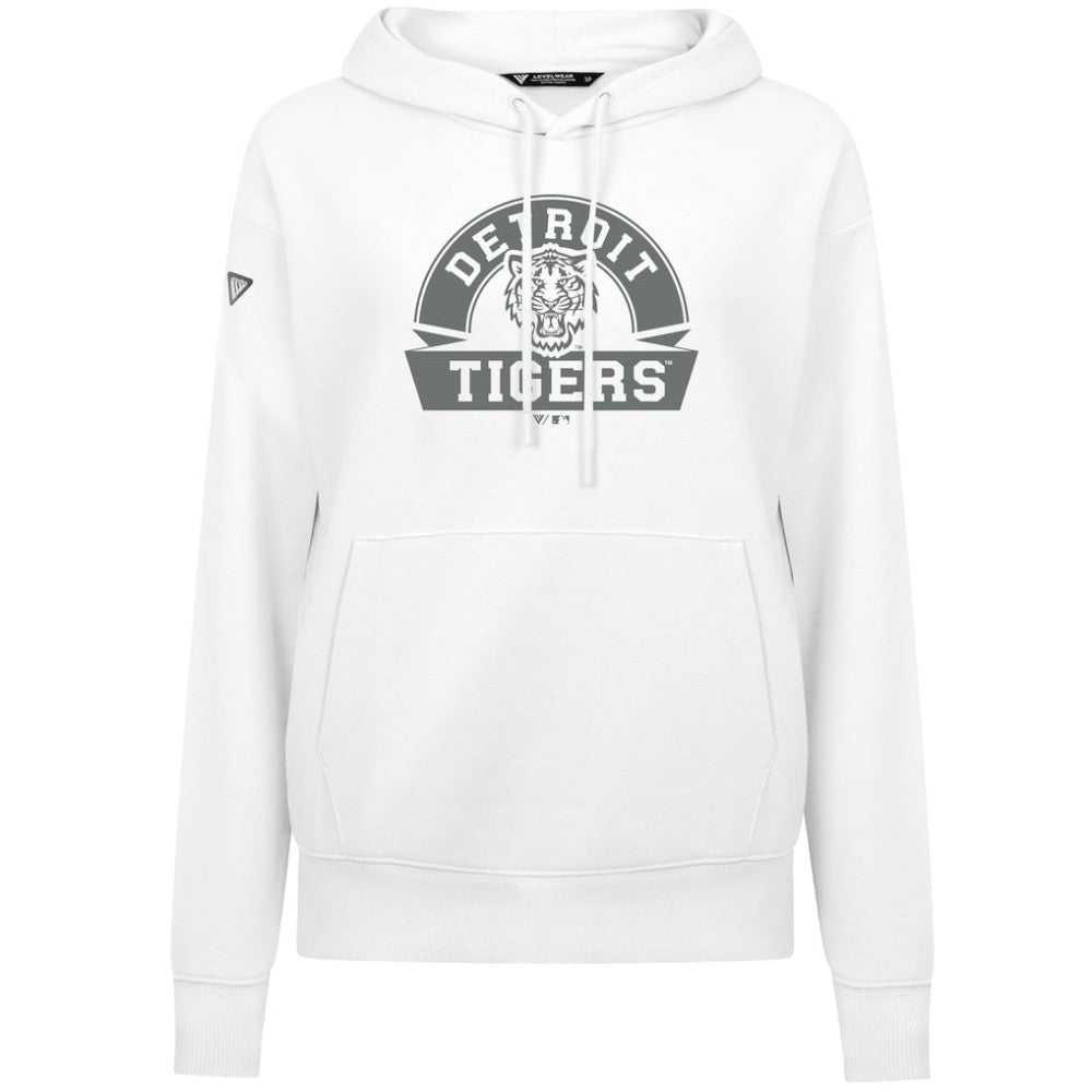 MLB Detroit Tigers Levelwear Women's Adorn Banner Arch Hoodie