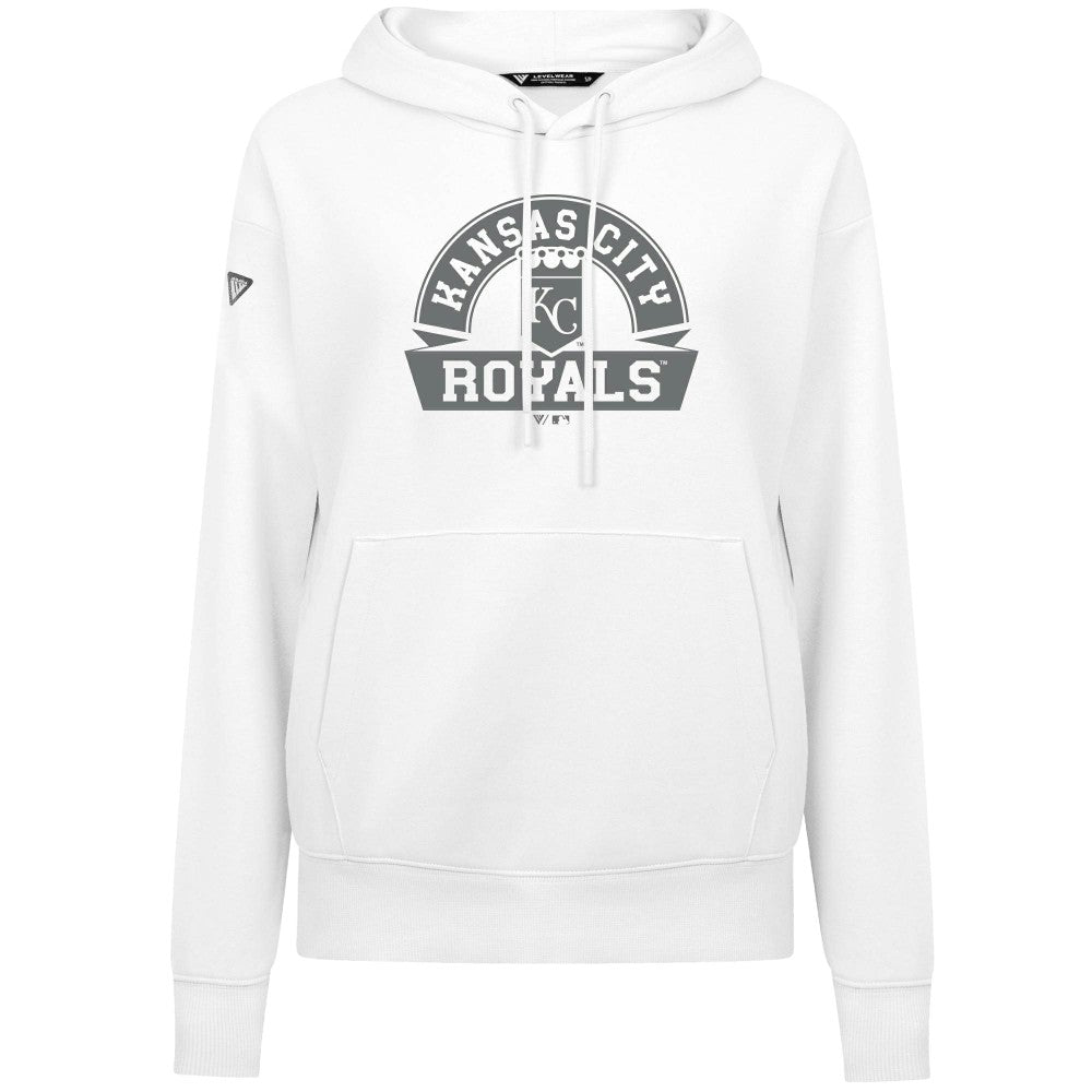 MLB Kansas City Royals Levelwear Women's Adorn Banner Arch Hoodie