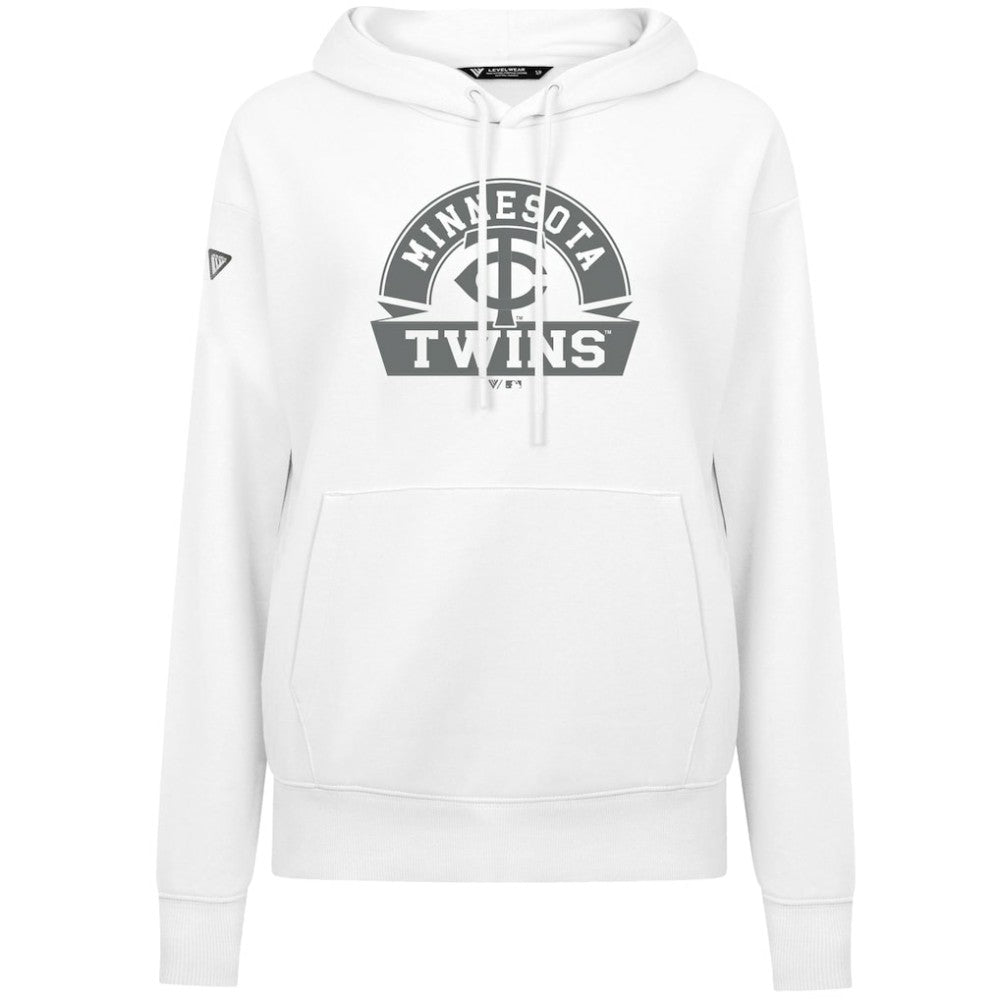 MLB Minnesota Twins Levelwear Women's Adorn Banner Arch Hoodie
