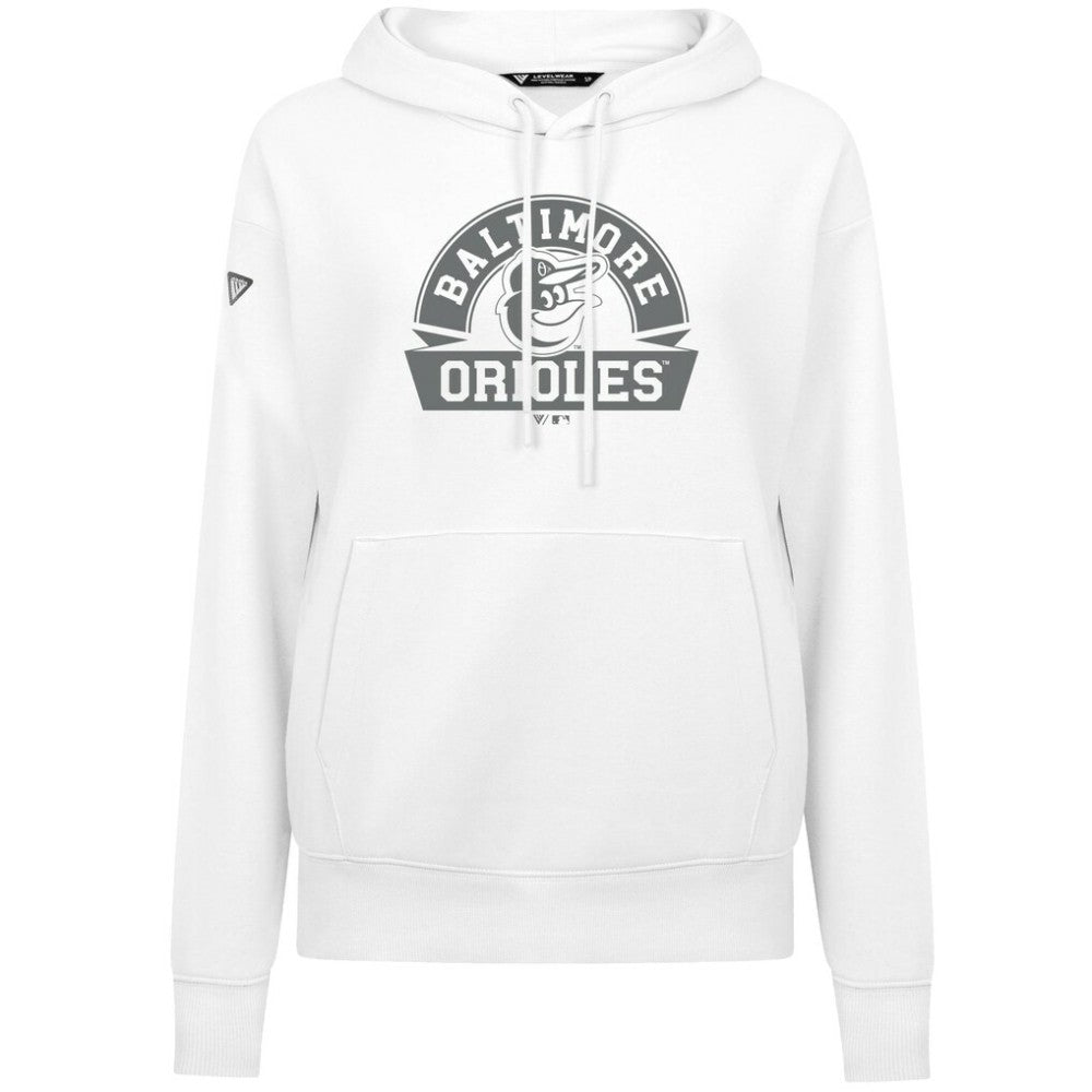 MLB Baltimore Orioles Levelwear Women's Adorn Banner Arch Hoodie