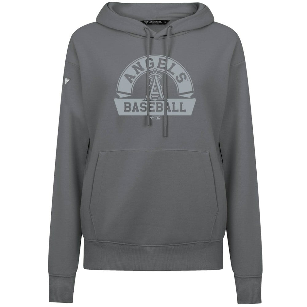 MLB Los Angeles Angels Levelwear Women's Adorn Banner Arch Hoodie