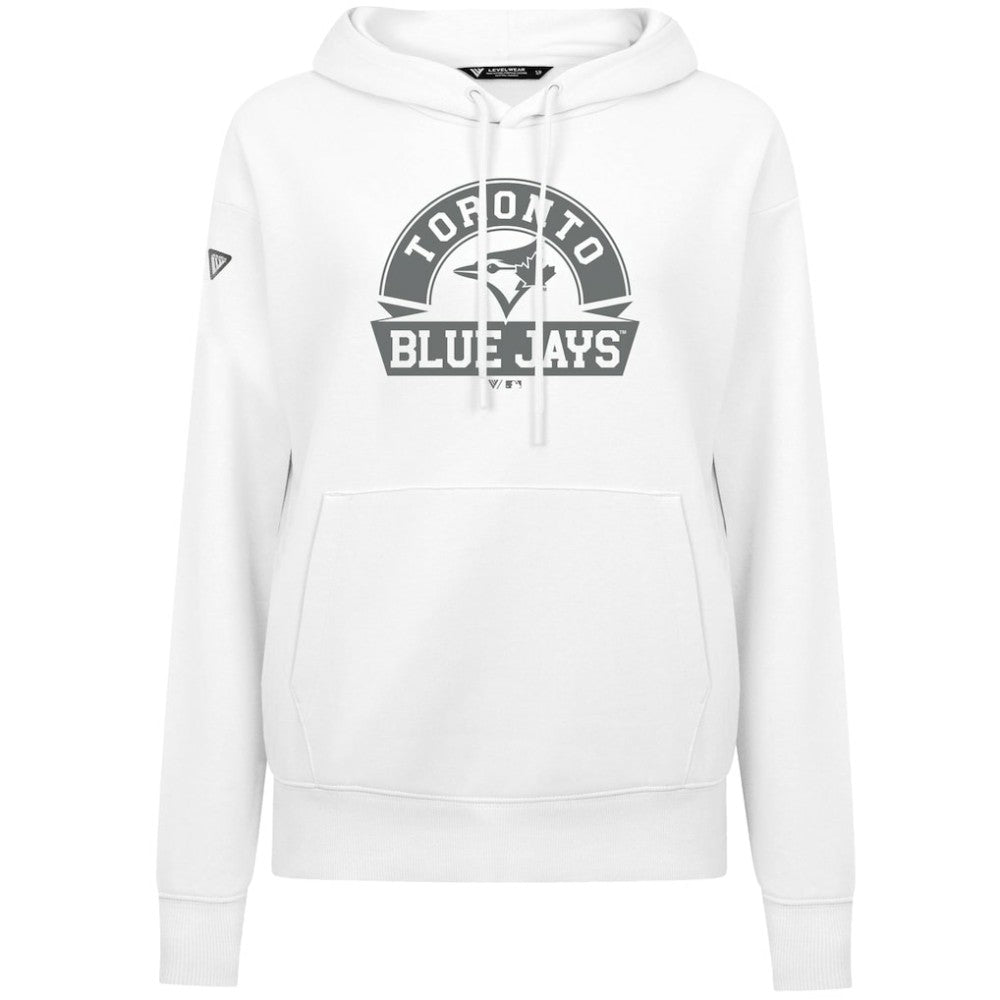 MLB Toronto Blue Jays Levelwear Women's Adorn Banner Arch Hoodie