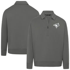 MLB Toronto Blue Jays Levelwear Women's Canmore Chenille Logo Quarter-Zip Top