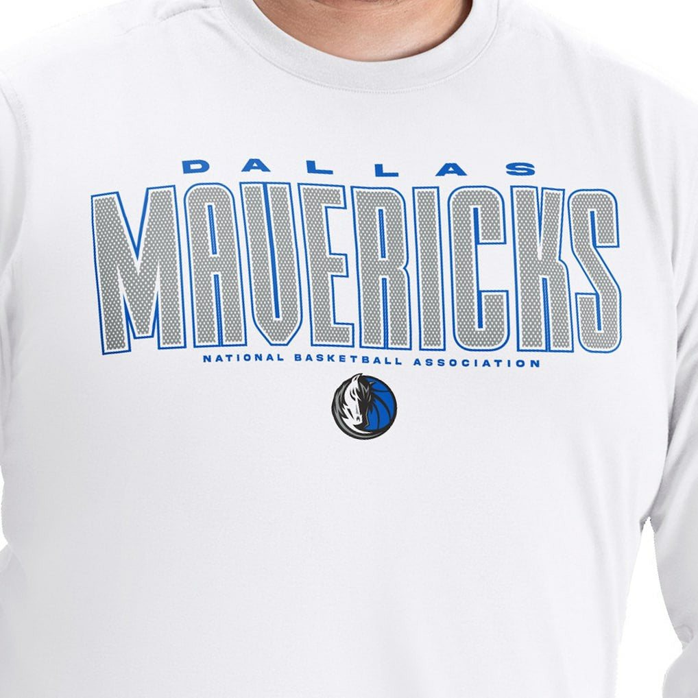 NBA Dallas Mavericks G-III Sports by Carl Banks Adaptive Printed Mesh Effect Long Sleeve T-Shirt sale