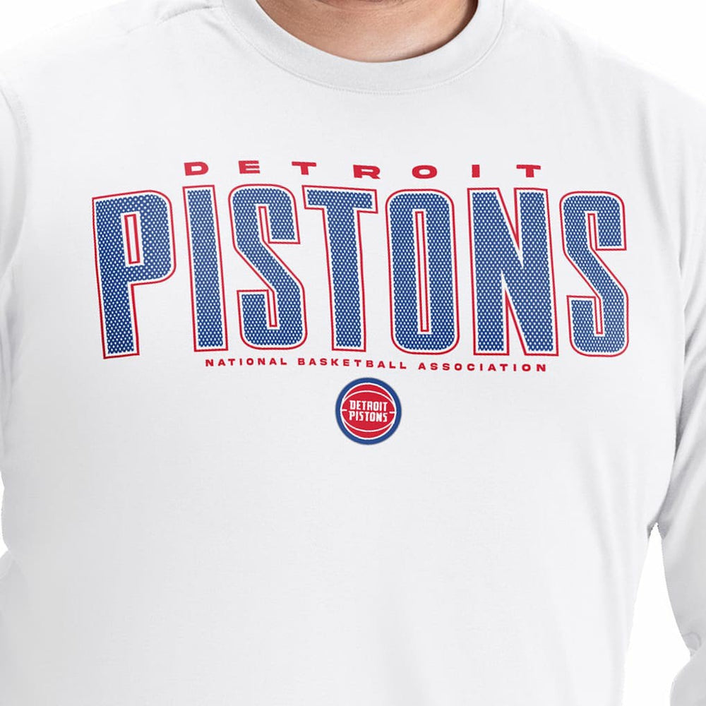 NBA Detroit Pistons G-III Sports by Carl Banks Adaptive Printed Mesh Effect Long Sleeve T-Shirt sale