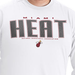 NBA Miami Heat G-III Sports by Carl Banks Adaptive Printed Mesh Effect Long Sleeve T-Shirt