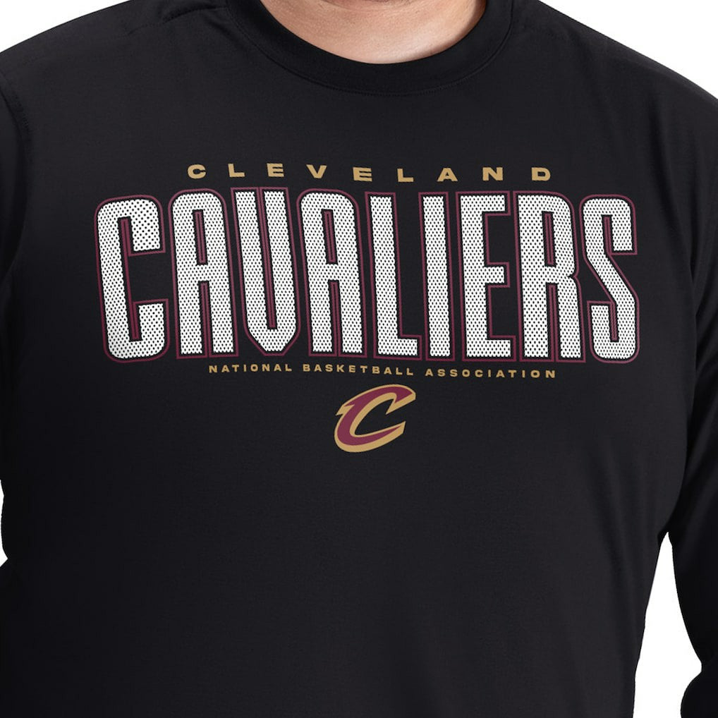 NBA Cleveland Cavaliers G-III Sports by Carl Banks Adaptive Printed Mesh Effect Long Sleeve T-Shirt sale