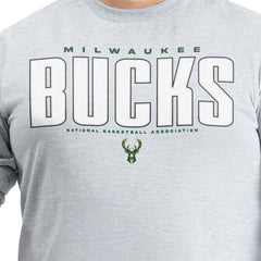 NBA Milwaukee Bucks G-III Sports by Carl Banks Adaptive Printed Mesh Effect Long Sleeve T-Shirt