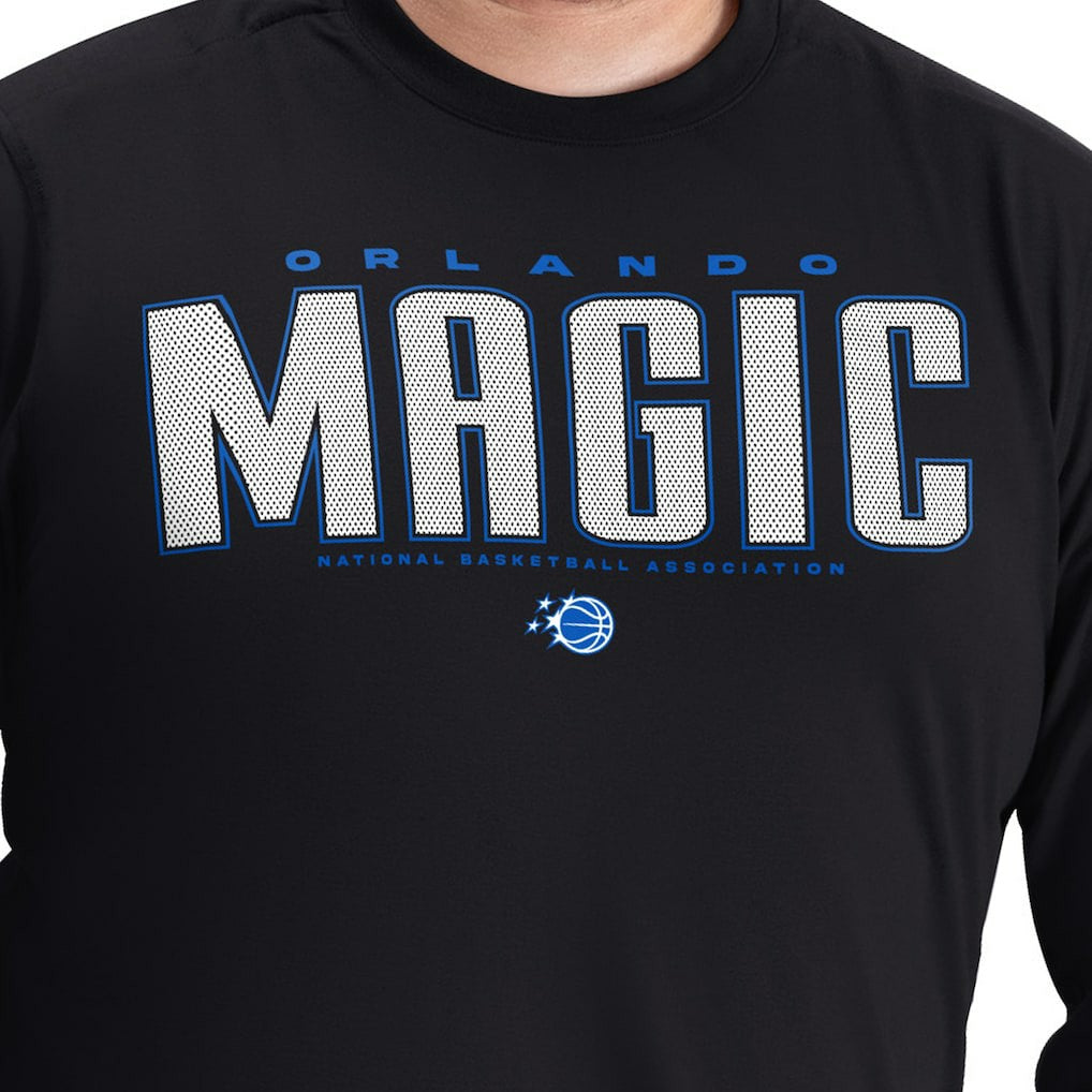 NBA Orlando Magic G-III Sports by Carl Banks Adaptive Printed Mesh Effect Long Sleeve T-Shirt