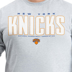 NBA New York Knicks G-III Sports by Carl Banks Adaptive Printed Mesh Effect Long Sleeve T-Shirt