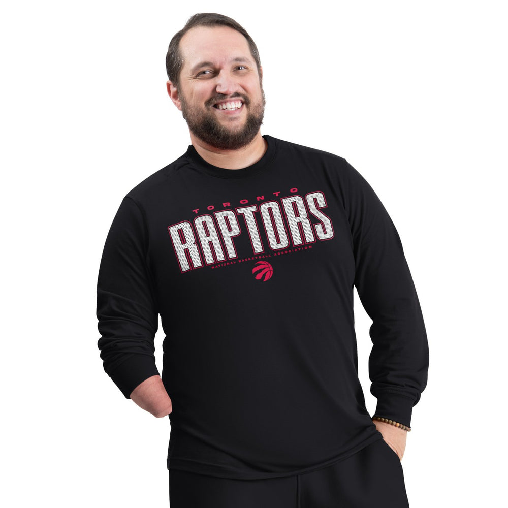 NBA Toronto Raptors G-III Sports by Carl Banks Adaptive Printed Mesh Effect Long Sleeve T-Shirt