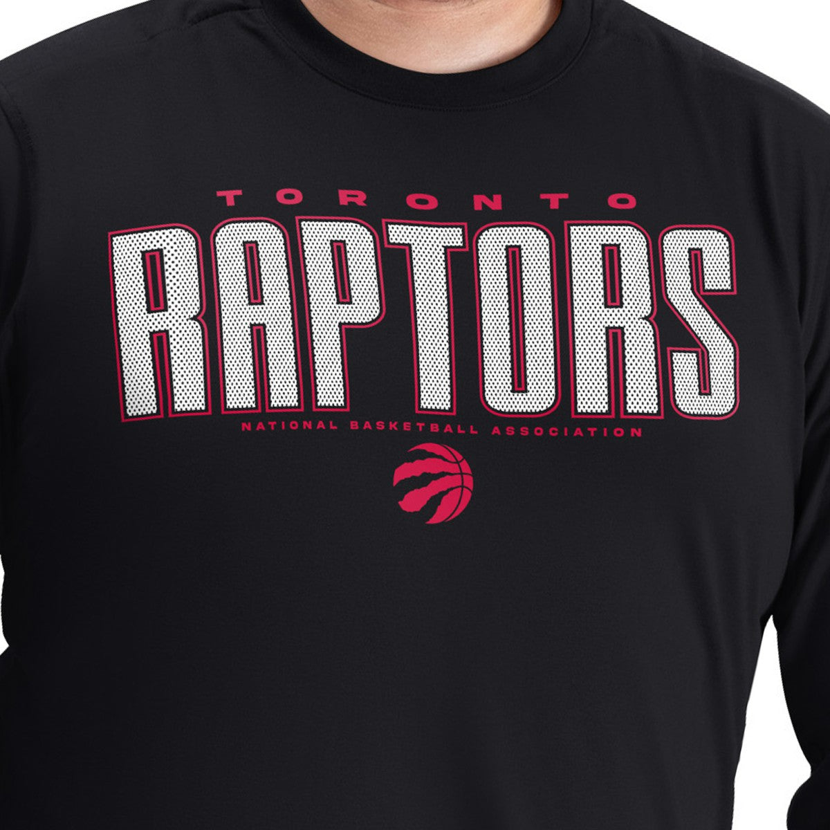 NBA Toronto Raptors G-III Sports by Carl Banks Adaptive Printed Mesh Effect Long Sleeve T-Shirt