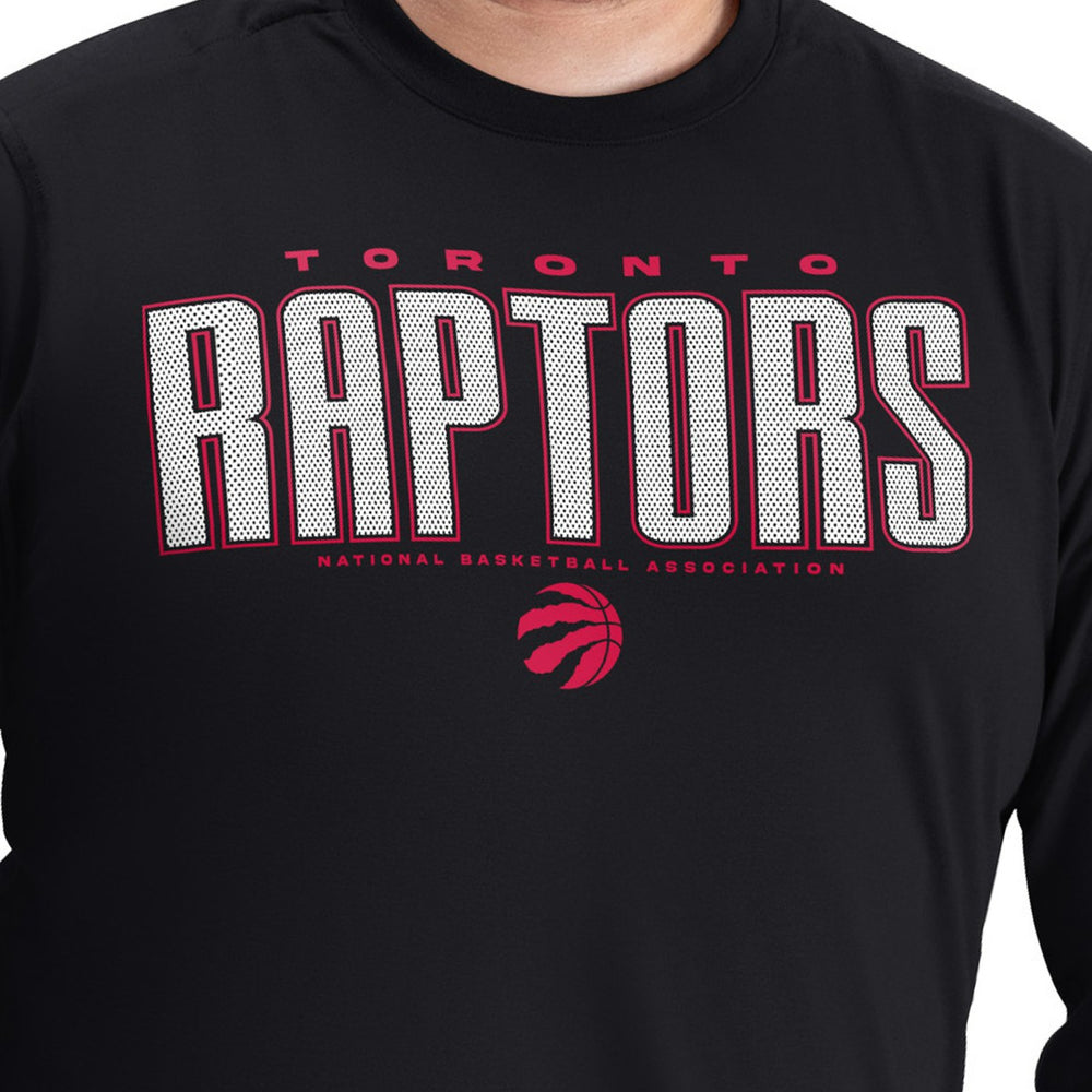 NBA Toronto Raptors G-III Sports by Carl Banks Adaptive Printed Mesh Effect Long Sleeve T-Shirt