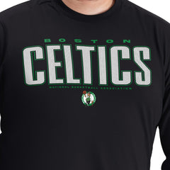 NBA Boston Celtics G-III Sports by Carl Banks Adaptive Printed Mesh Effect Long Sleeve T-Shirt